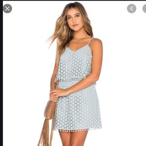 Tularosa Blue Lace Ryan Popover Dress